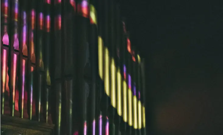 A backdrop from Char's live set. Image from Char Stiles.