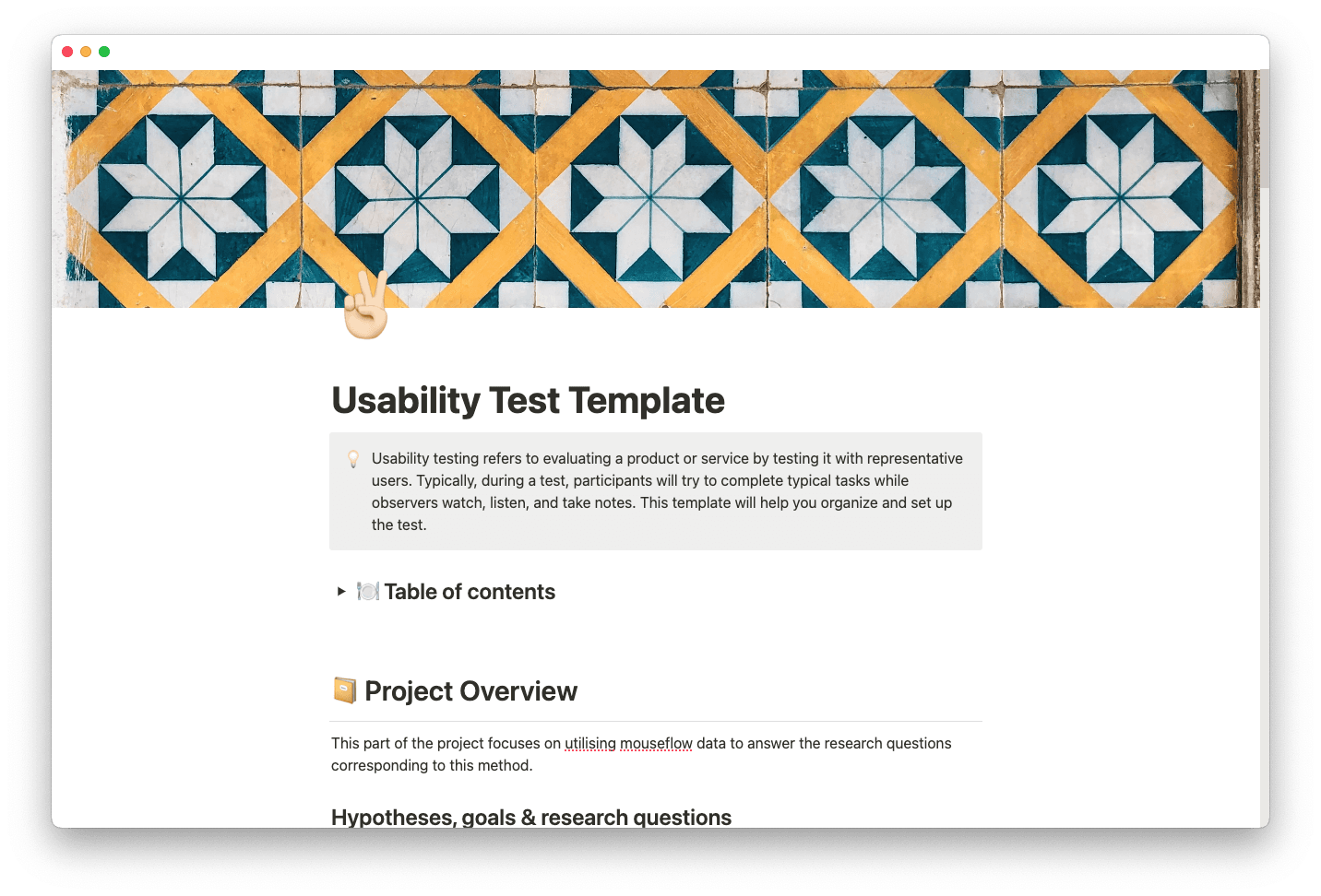 usability test template thumbnail