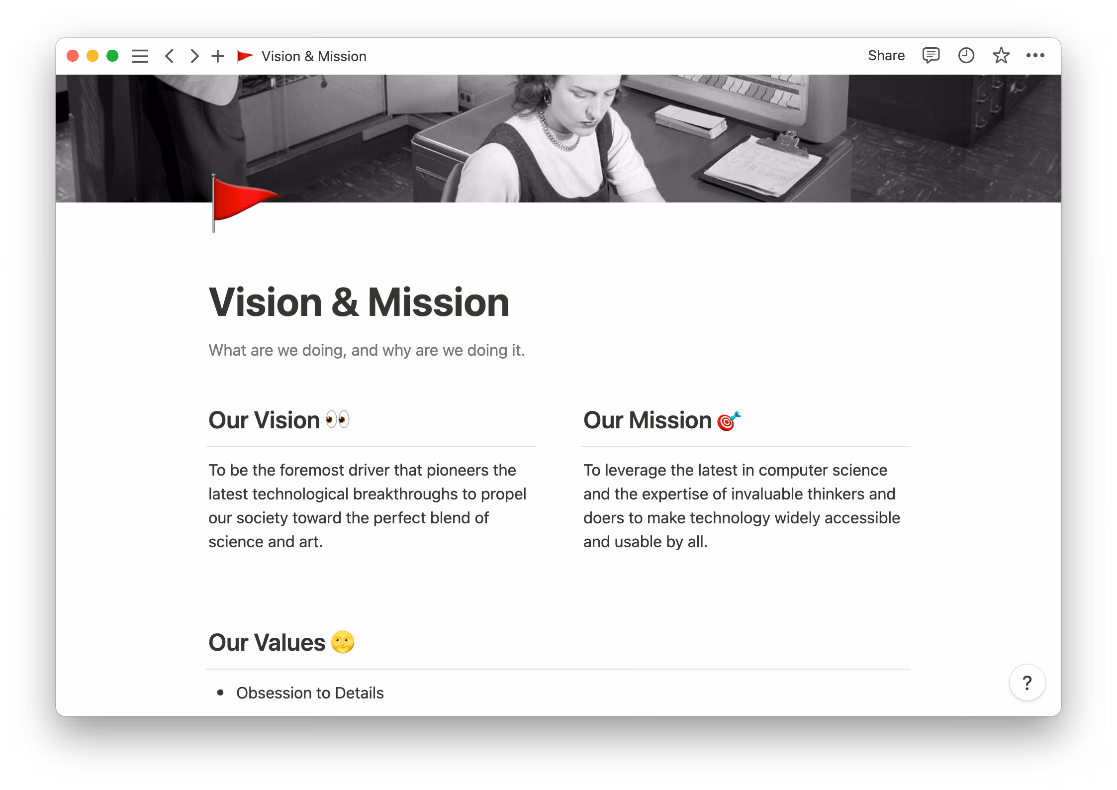 Mission statement examples