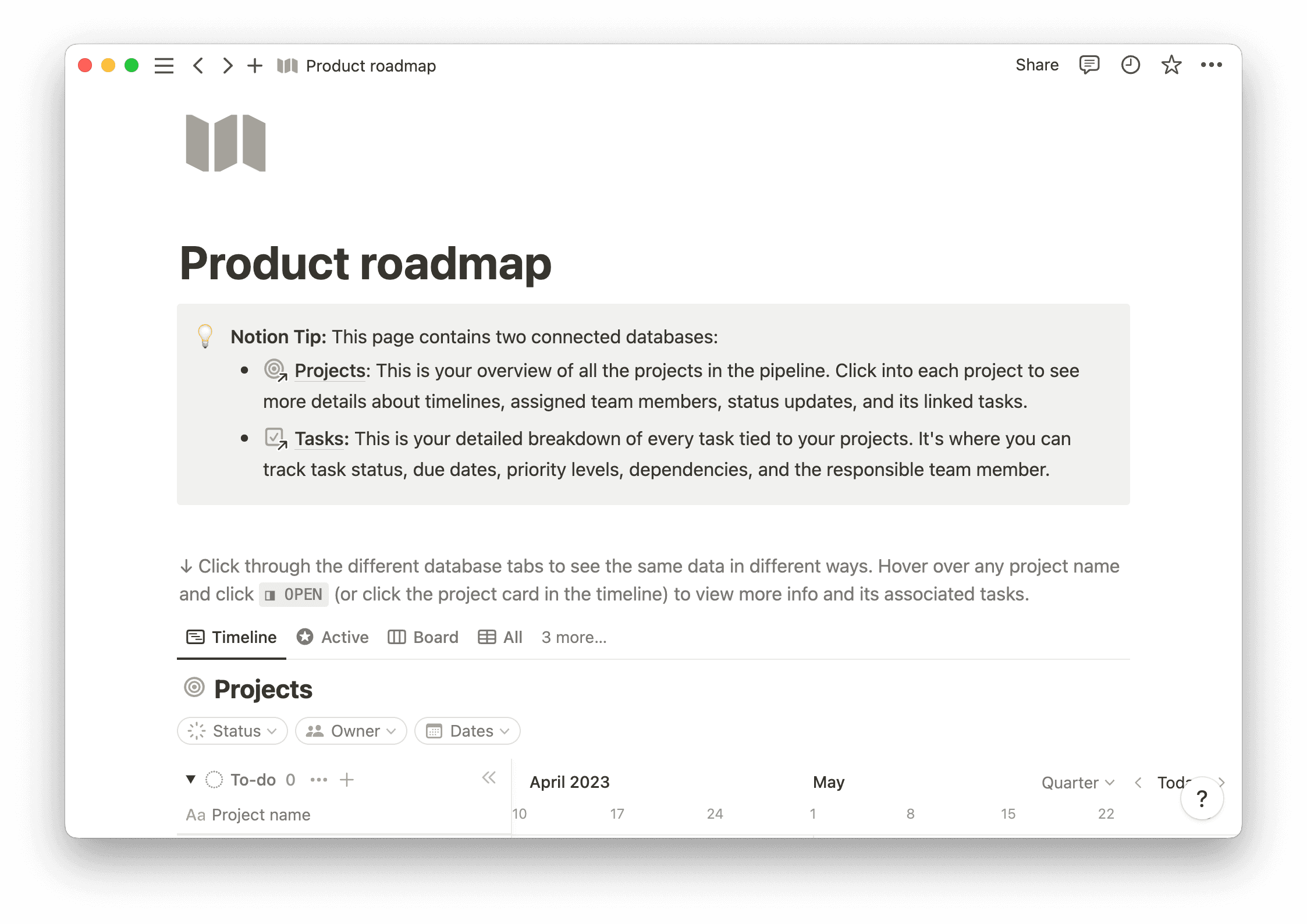 Statement of work template example