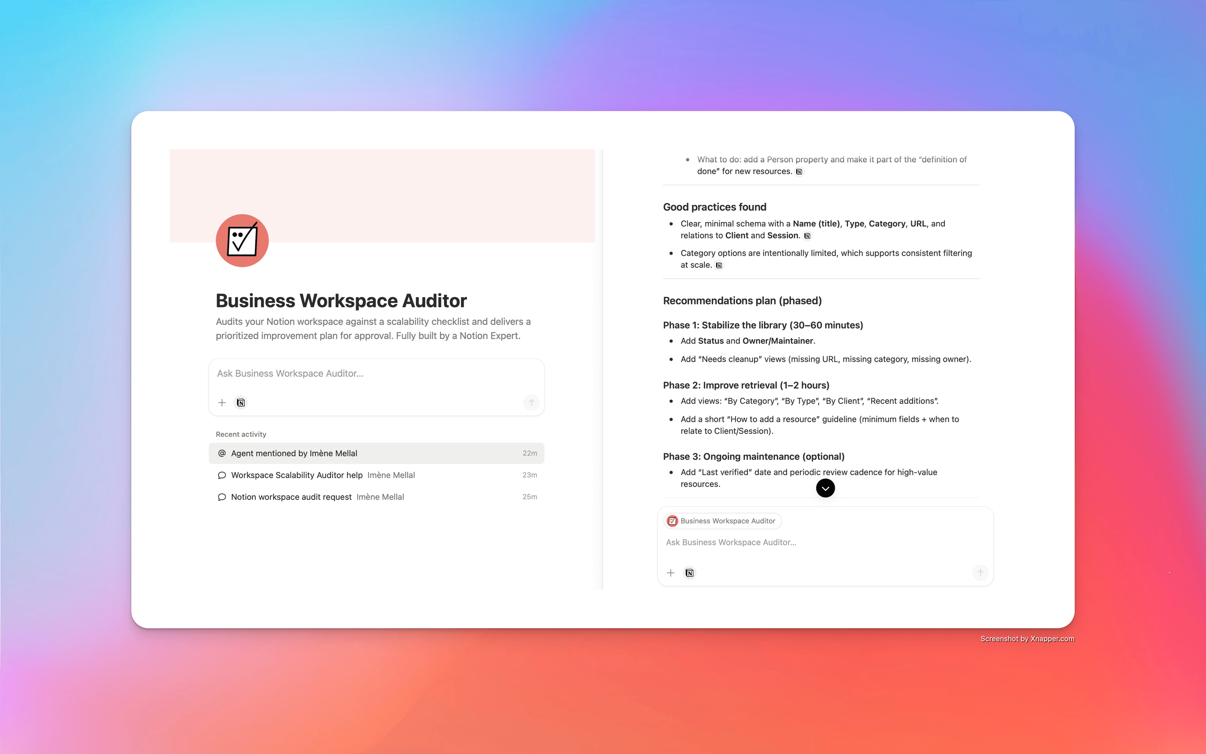 Business Workspace Auditor