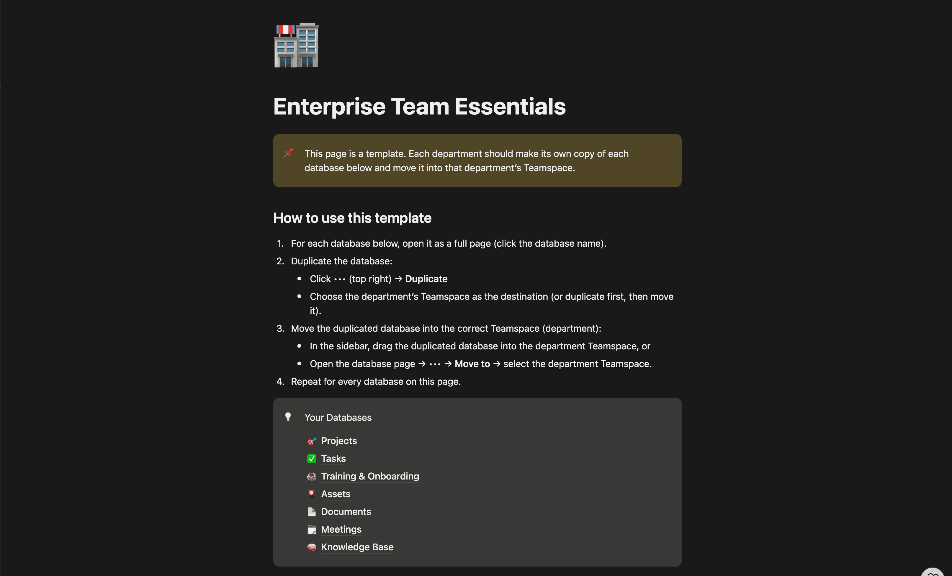Enterprise Team Essentials Pack