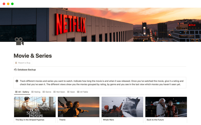 Movie & Series Tracker